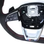 Audi Zkosený multifunkční volant Audi RSQ8 alcantara/červená nit s pádly 4M8419091L #1